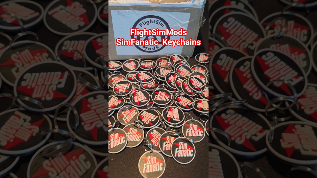FlightSimExpo 2025 - SimFanatic Keychains Have Arrived! | FlightSimMods #shorts #msfs