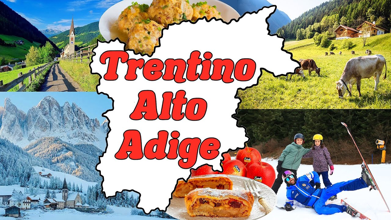 🍎🏔🎿 IL TRENTINO ALTO ADIGE - Le Regioni d'Italia (Geografia) 📚🌍