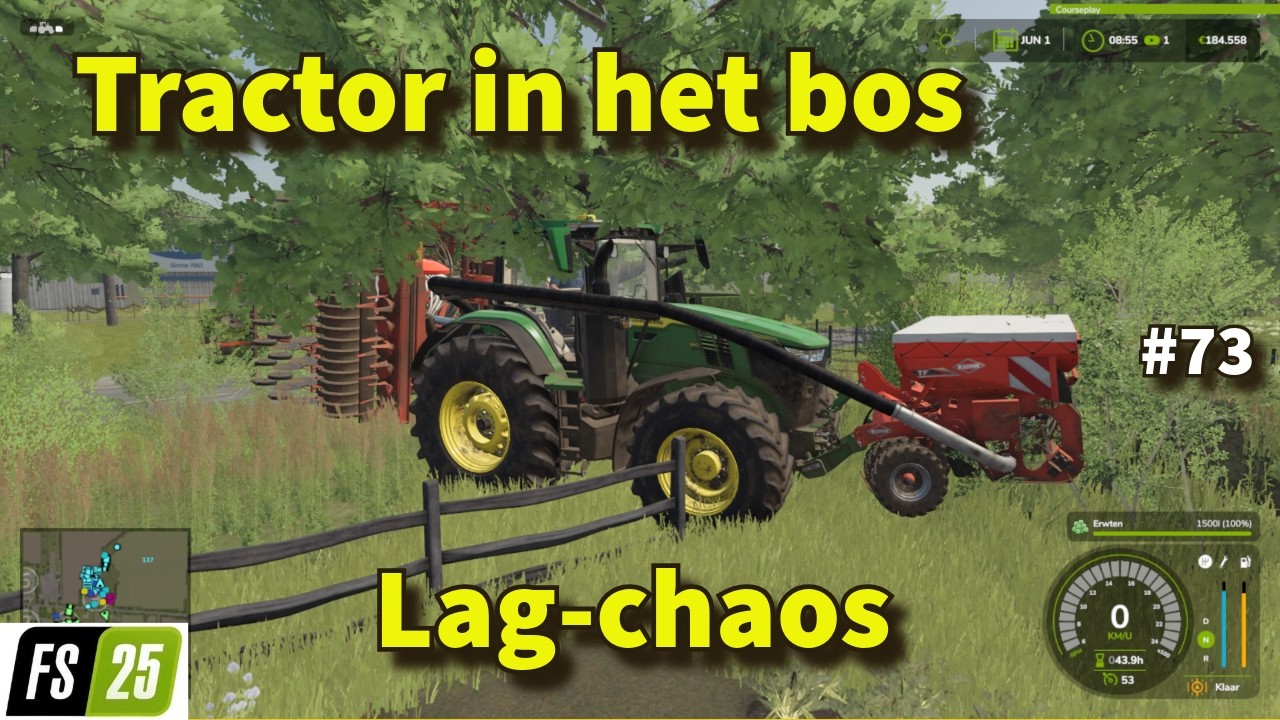 🚜 JD vs Case  #73  | En mijn tractor stond in het bos 😅  #fs25 #beunen