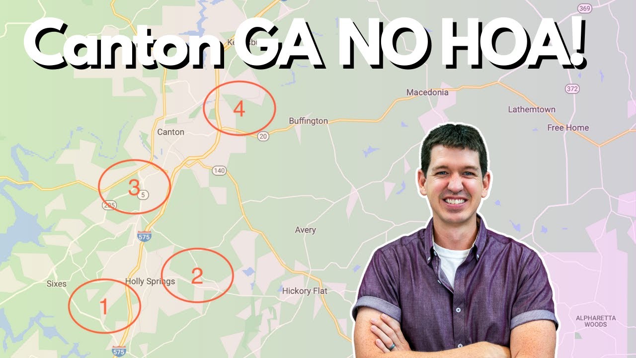 Canton GA Neighborhood Tour NO HOA | Moving to Canton GA