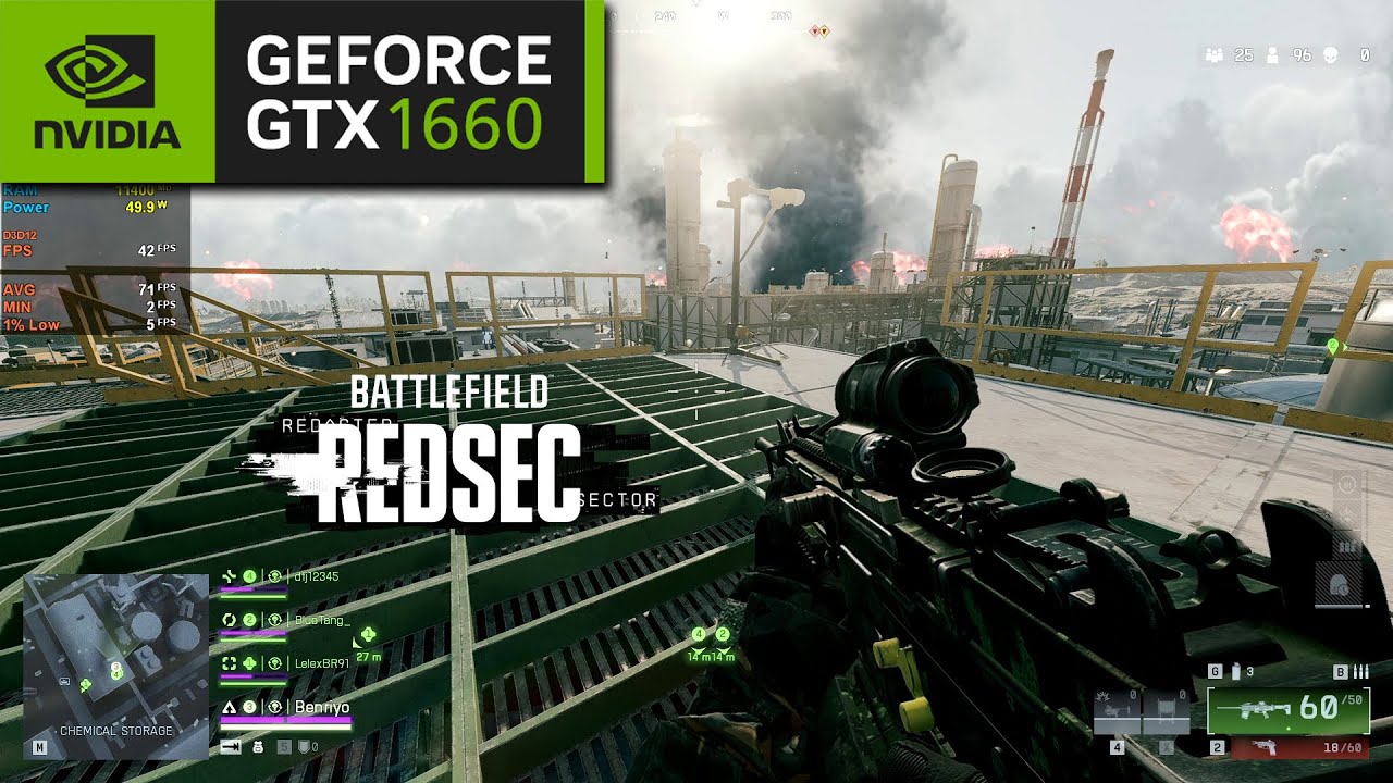Battlefield REDSEC (Battle Royale) | i7 3770 | GTX 1660 6GB | 1080P