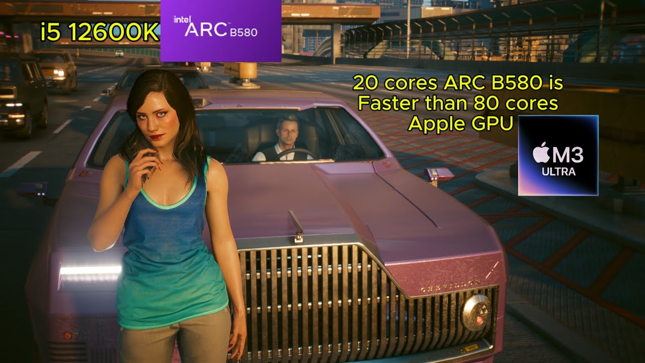 Cyberpunk 2077 on Intel ARC B580 with i5 12600K