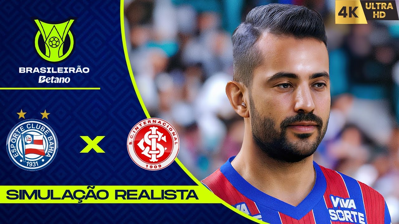 BAHIA X INTERNACIONAL | BRASILEIR&Atilde;O 2025 | GOGOSZ PATCH 4K60FPS GAMEPLAY REALISTA | 14 RODADA.