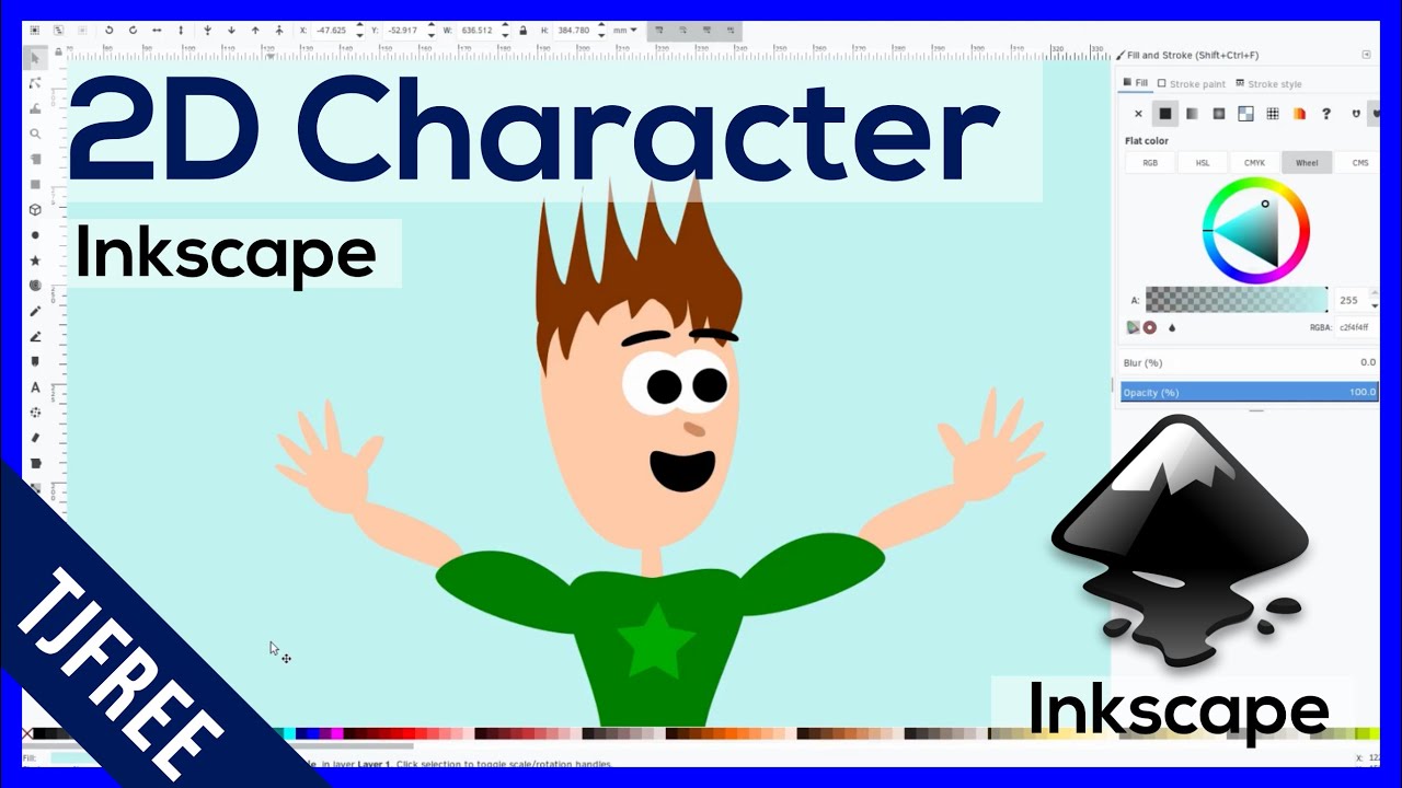 Inkscape — рисуем 2D-персонажа для анимации