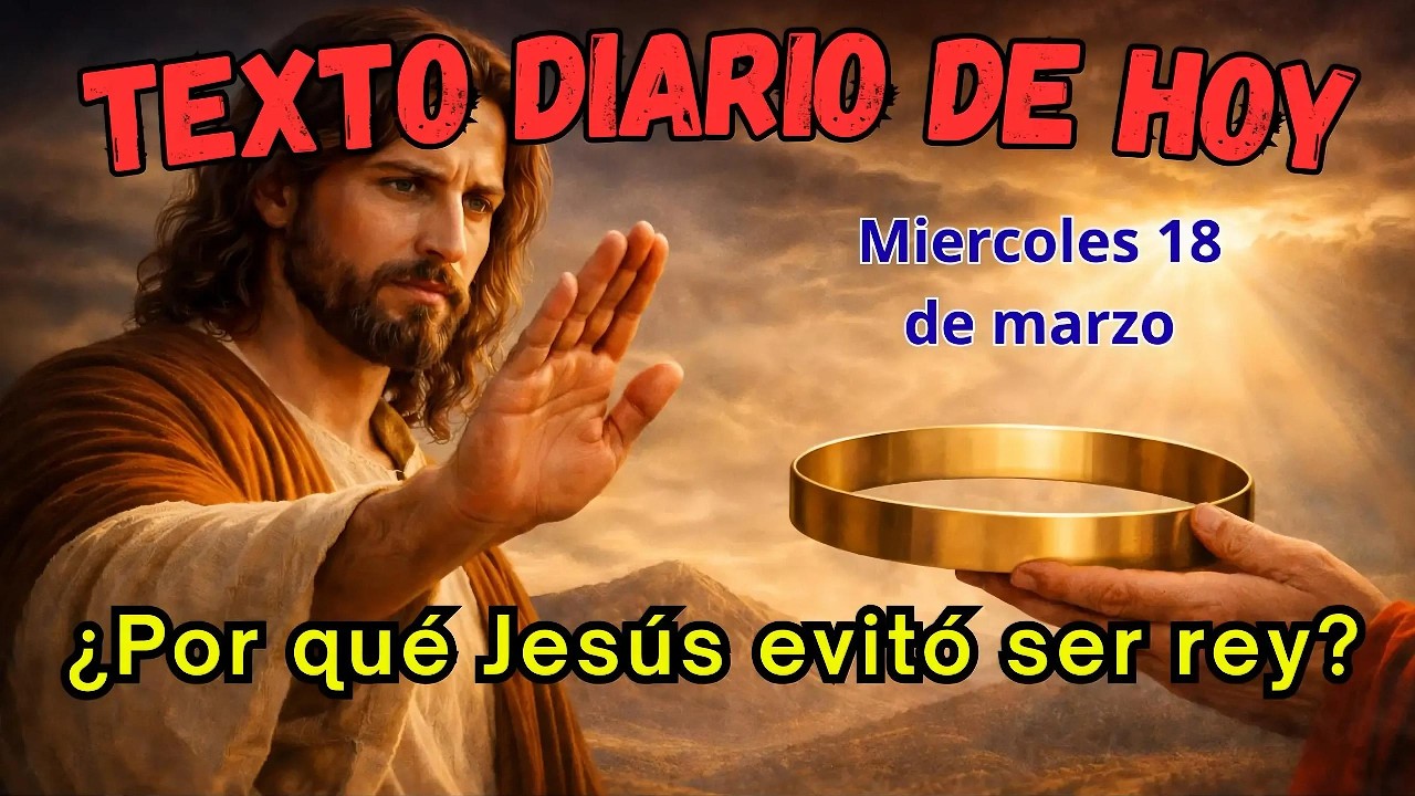 Miércoles 18 marzo: “Jesús no se metió en política… ¿y tú?.