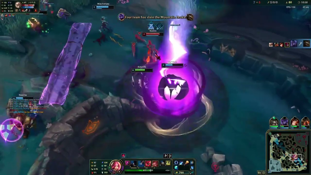 League of Legends Ranked Katarina Mid vs Velkoz