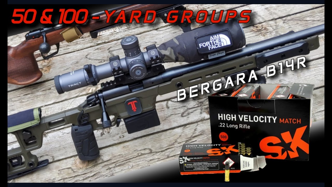 Testing SK HIGH VELOCITY in my BERGARA B14R at 50 and 100 Yards