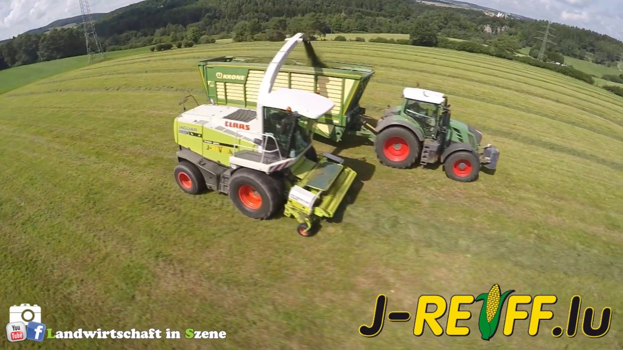Gras Silage 2017 | Lohnunternehmen J-Reiff | Claas Jaguar 890, Fendt 930, 824