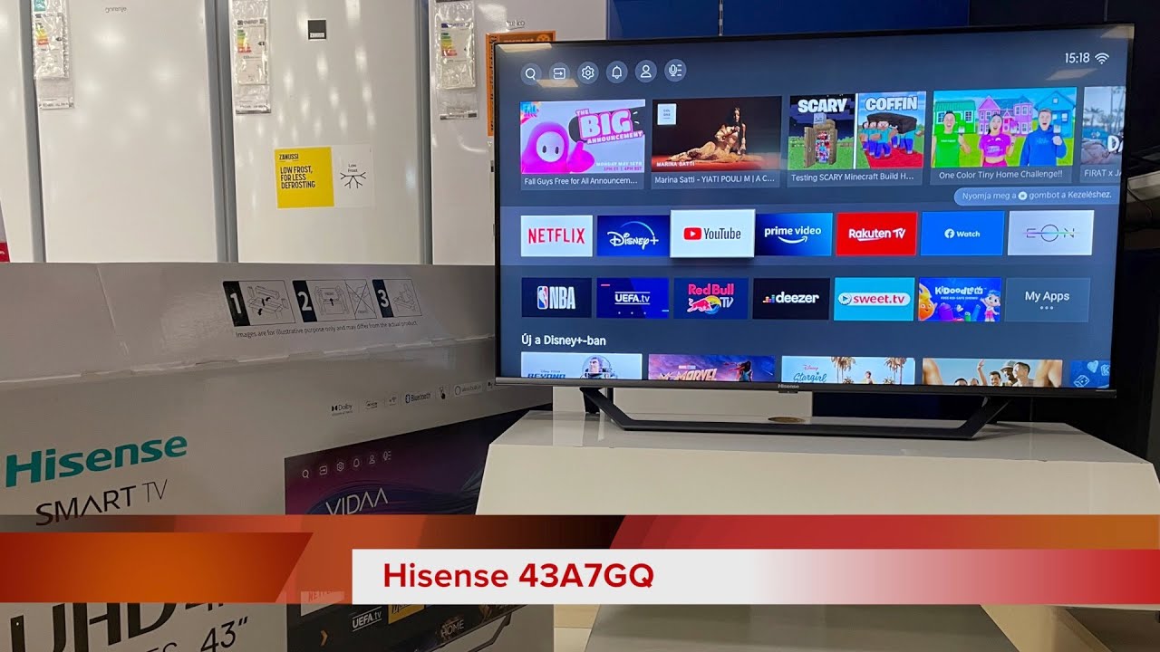 Hisense 43A7GQ kicsomagolás és bemutató