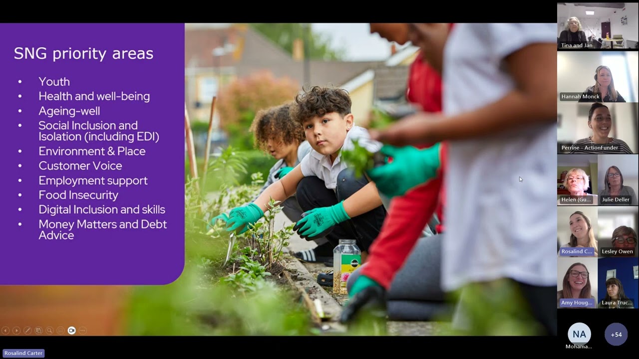 SNG Thriving Communities Fund 2024 - Information Webinar