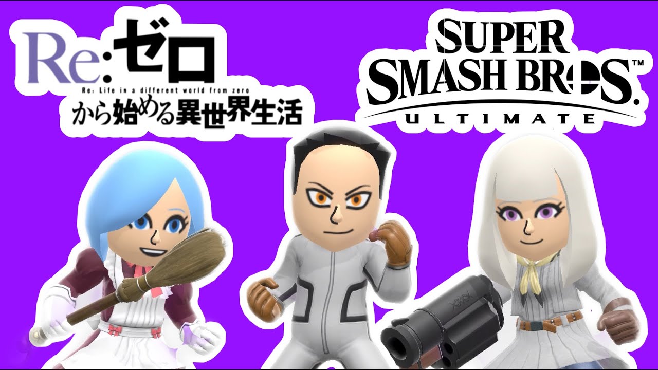 How To Make Re:Zero Mii Fighters In Super Smash Bros Ultimate