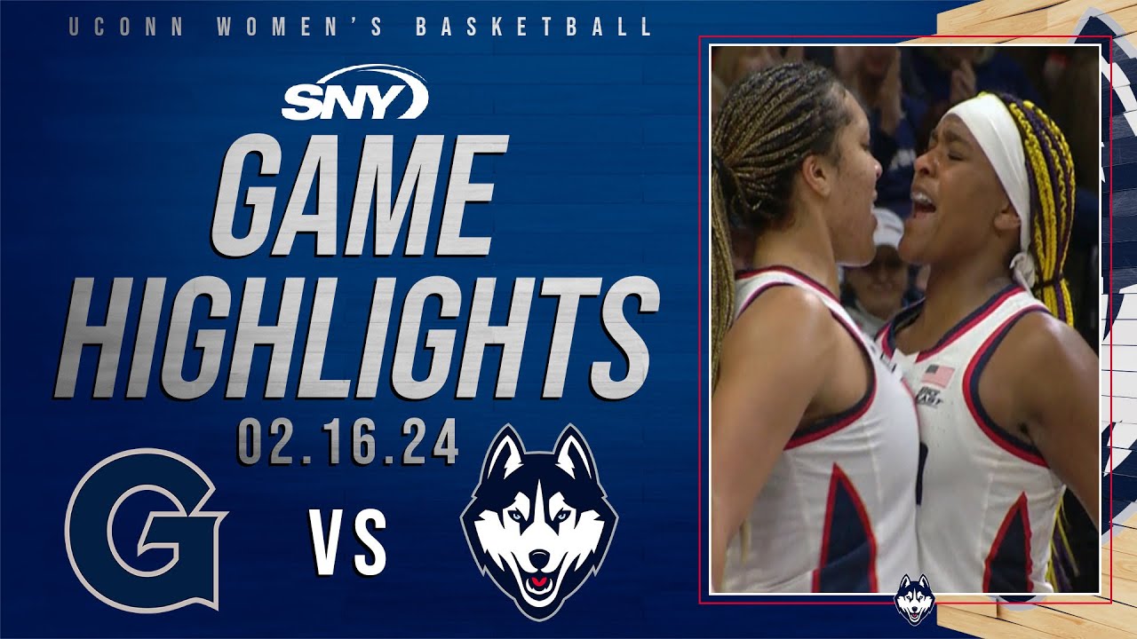 Aaliyah Edwards and Paige Bueckers lead UConn to rout of Georgetown on 'Senior Night' | SNY