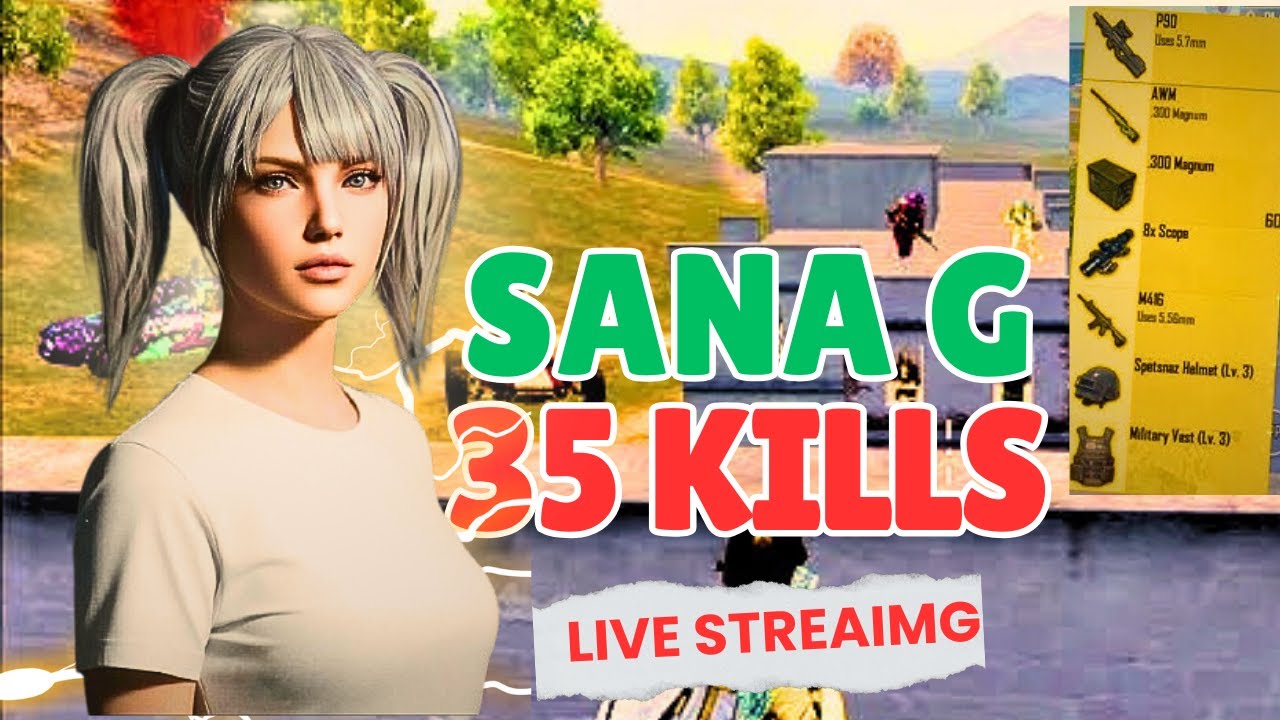 !!🔥Sana G Live Gameplay( 35 kills ) Bgmi  😱😱😱 .