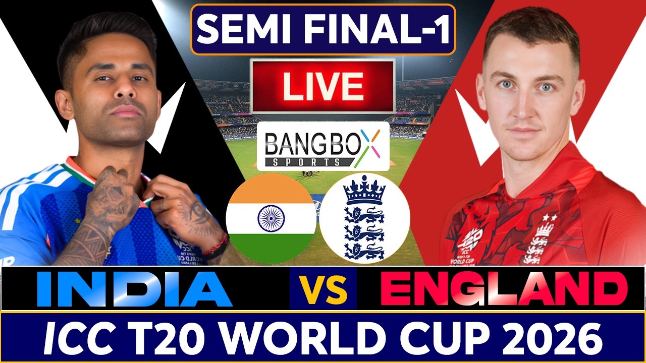 Live: India vs England: High-Stakes Semi-Final Showdown | ICC T20 World Cup 2026 #t20worldcup2026