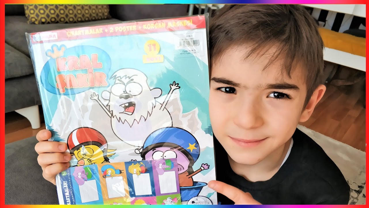 YAĞIZ KRAL ŞAKİR DERGİSİ AÇIYOR İNCELİYOR Toys And Fun Eğlenceli Çocuk Videoları kids çocuk süper