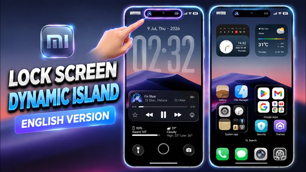 Установка Dynamic Island на экран блокировки (ENG) для Xiaomi &mdash; только MTZ