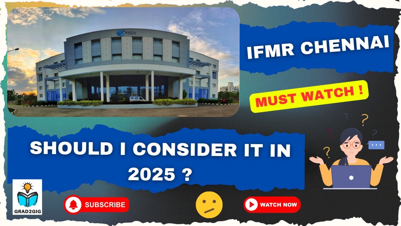 Is IFMR CHENNAI REALLY Worth It in 2025 ? || REALITY !!