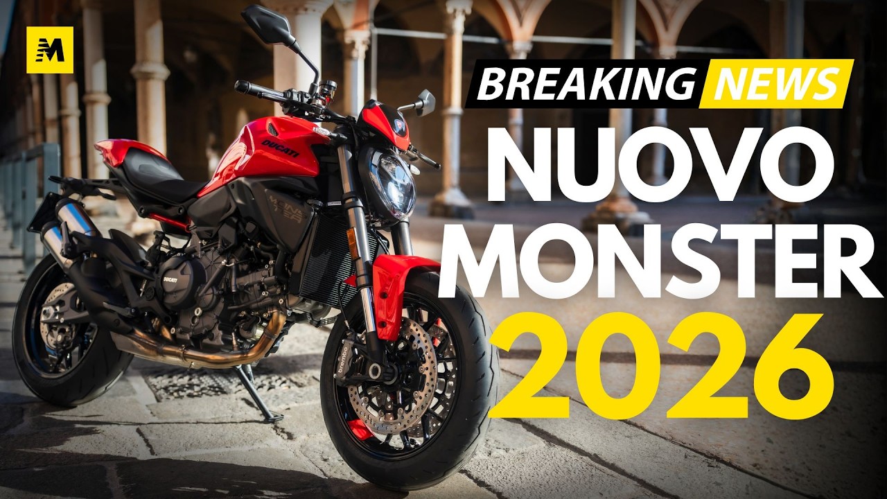Ducati MONSTER 2026: 175 kg e 111 cv per la nuova naked
