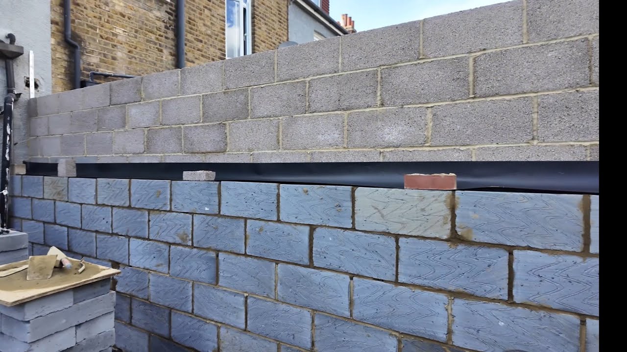 The block work is coming along - London Extension Build