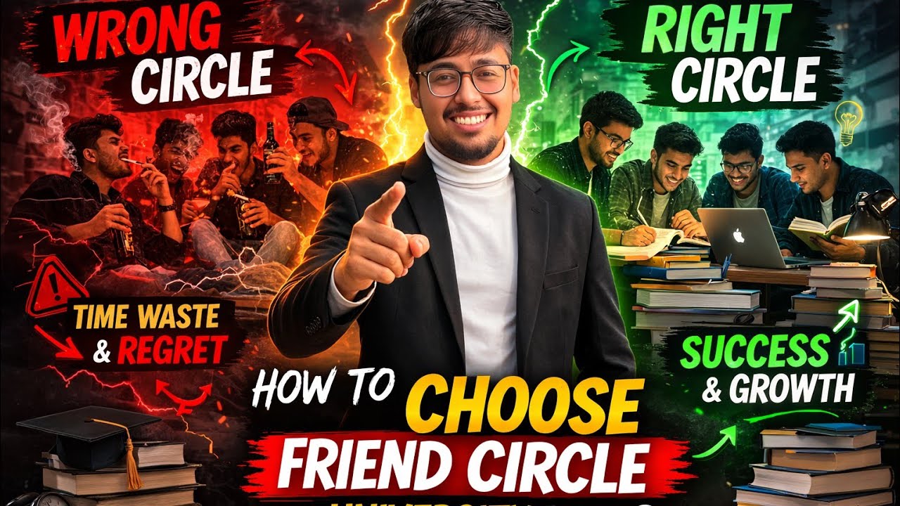 Choose Your Friend Circle Wisely in University | Life Changing Advice