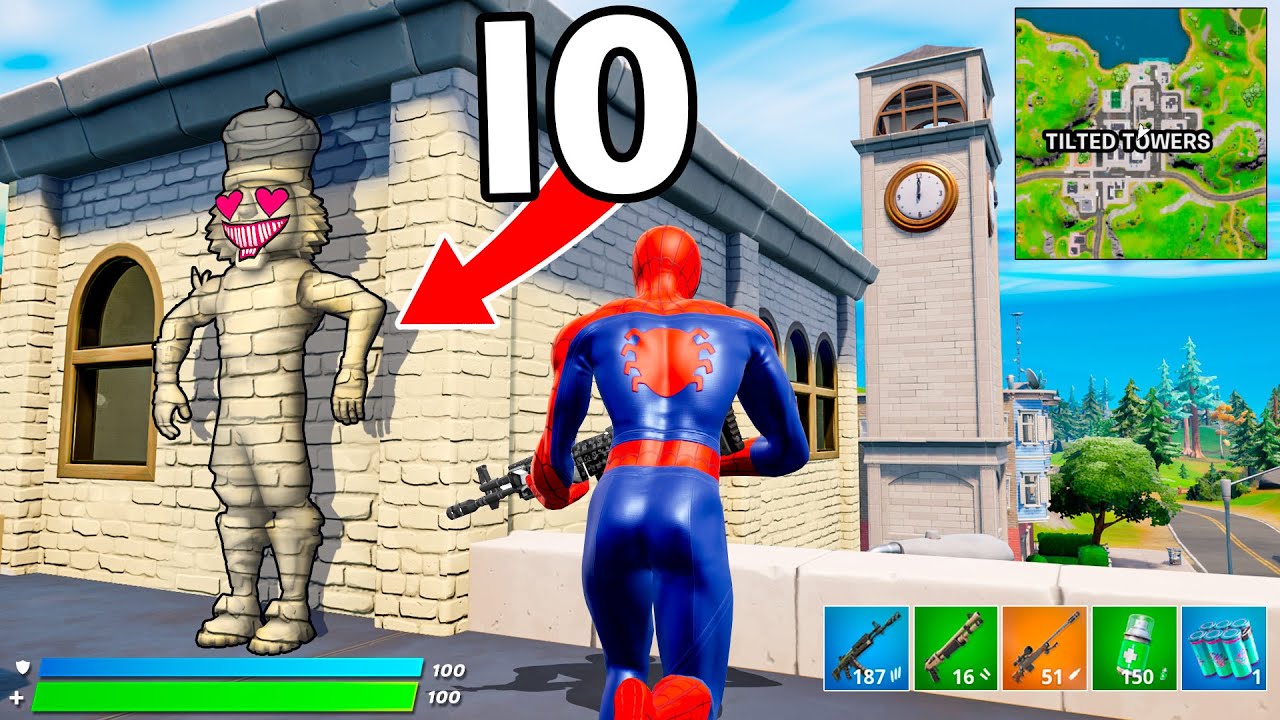 MI NASCONDO A PINNACOLI CONTRO 100 GIOCATORI! - Fortnite