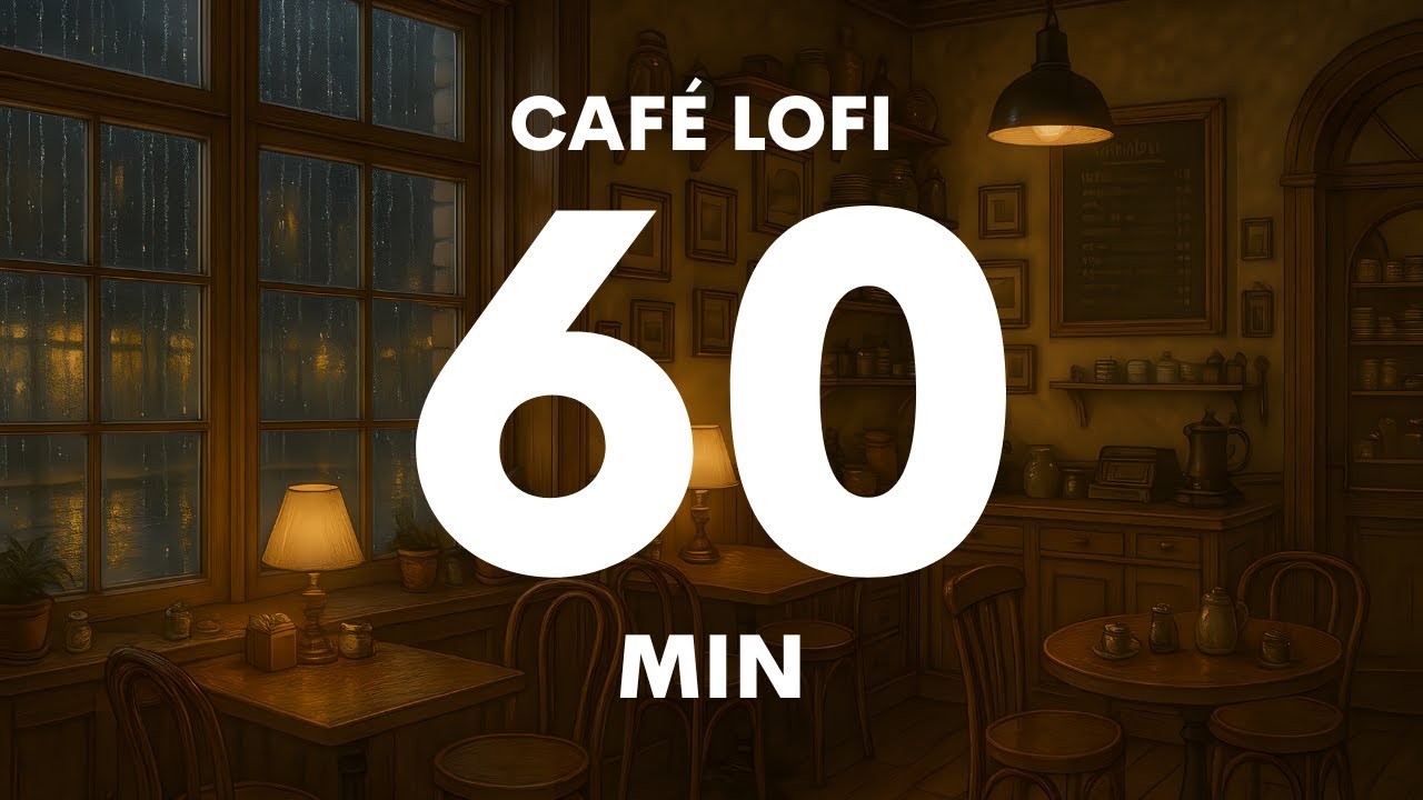 Rainy Café Lofi – 1 Hour of Chill Beats & Cozy Rain Ambience