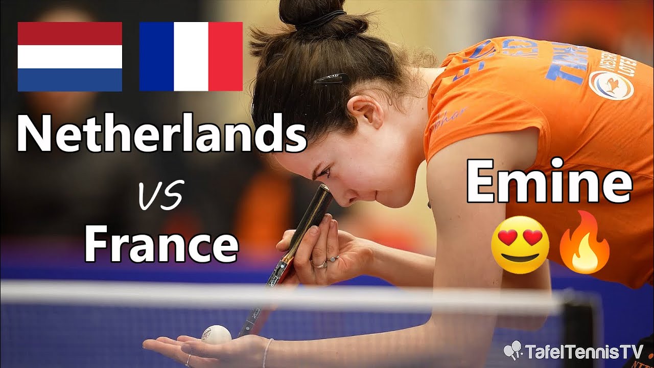 Emine Ernst 🔥 N.Guo Zheng Netherlands France Qualification European Champs #tabletennis #tafeltennis
