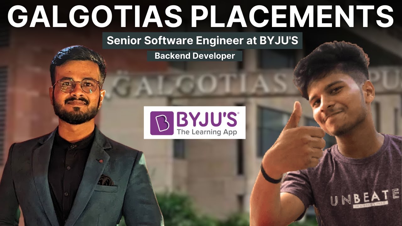GALGOTIAS PLACEMENT | BYJU'S BACKEND DEVELOPER | PODCAST 31