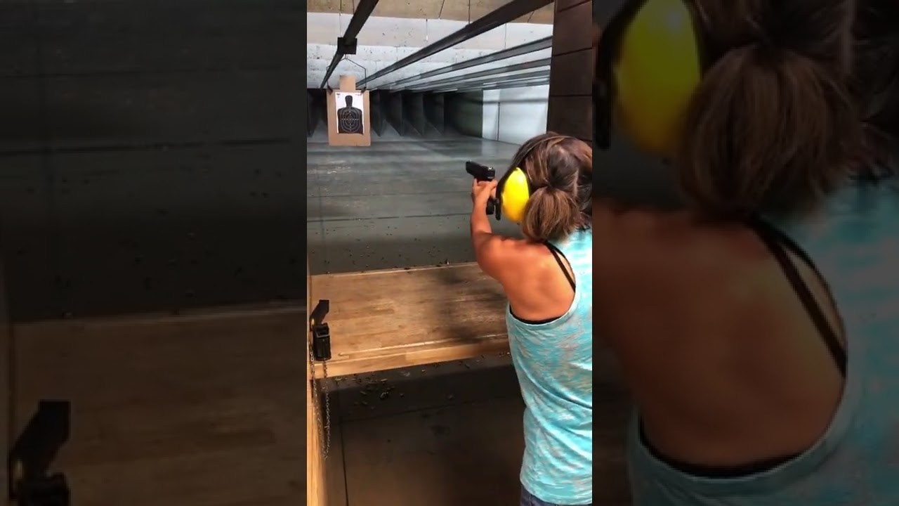 A girl and her gun