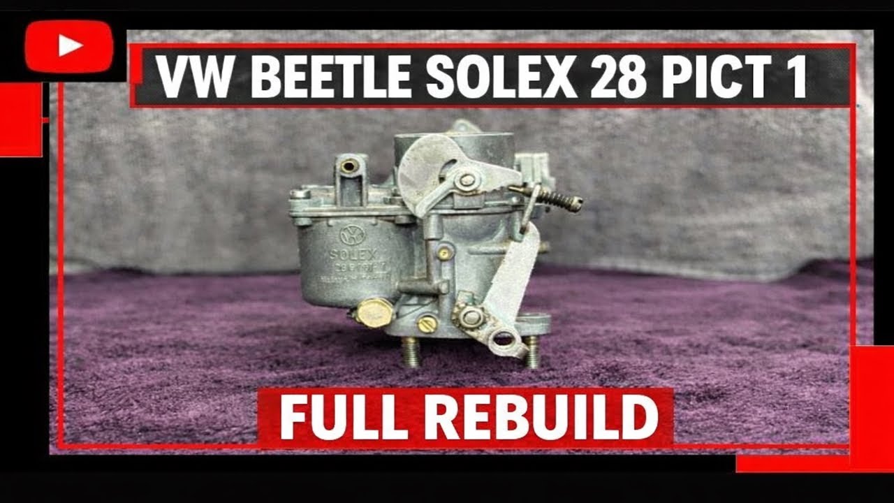 HOW TO REBUILD A SOLEX CARB 28 PICT 1 - POV VIDEO - Using Berryman Chem dip