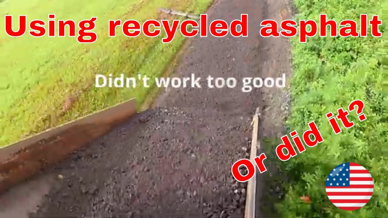 I'm using recycled asphalt millings to revive a old driveway