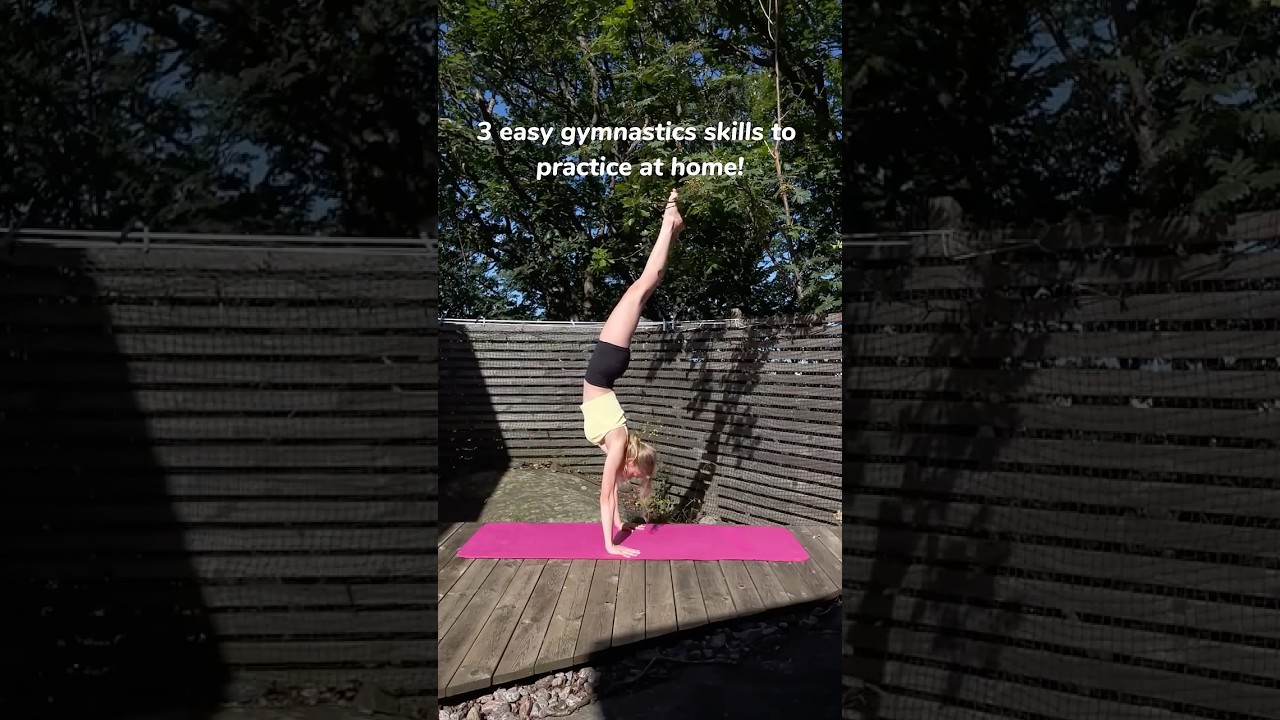 3 EASY beginner gymnastics skills you can learn at home!✨