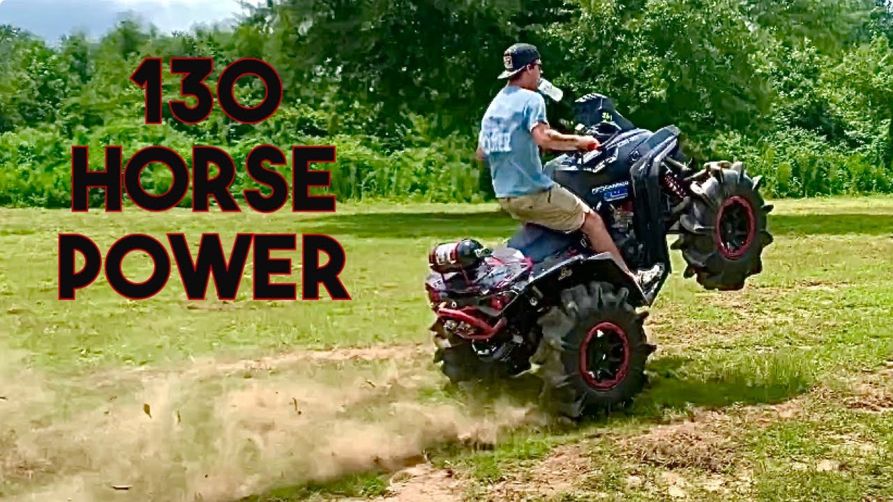 130 HORSEPOWER Canam Renegade COMPLETELY SMOKES Me in a Drag Race!! Coatopa ATV PARK!
