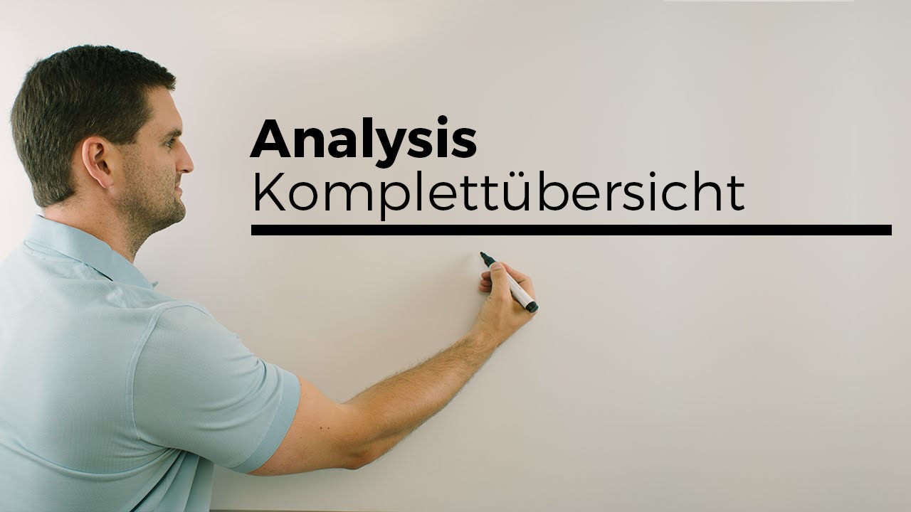 Analysis Komplett&uuml;bersicht, Matheabitur | Mathe by Daniel Jung