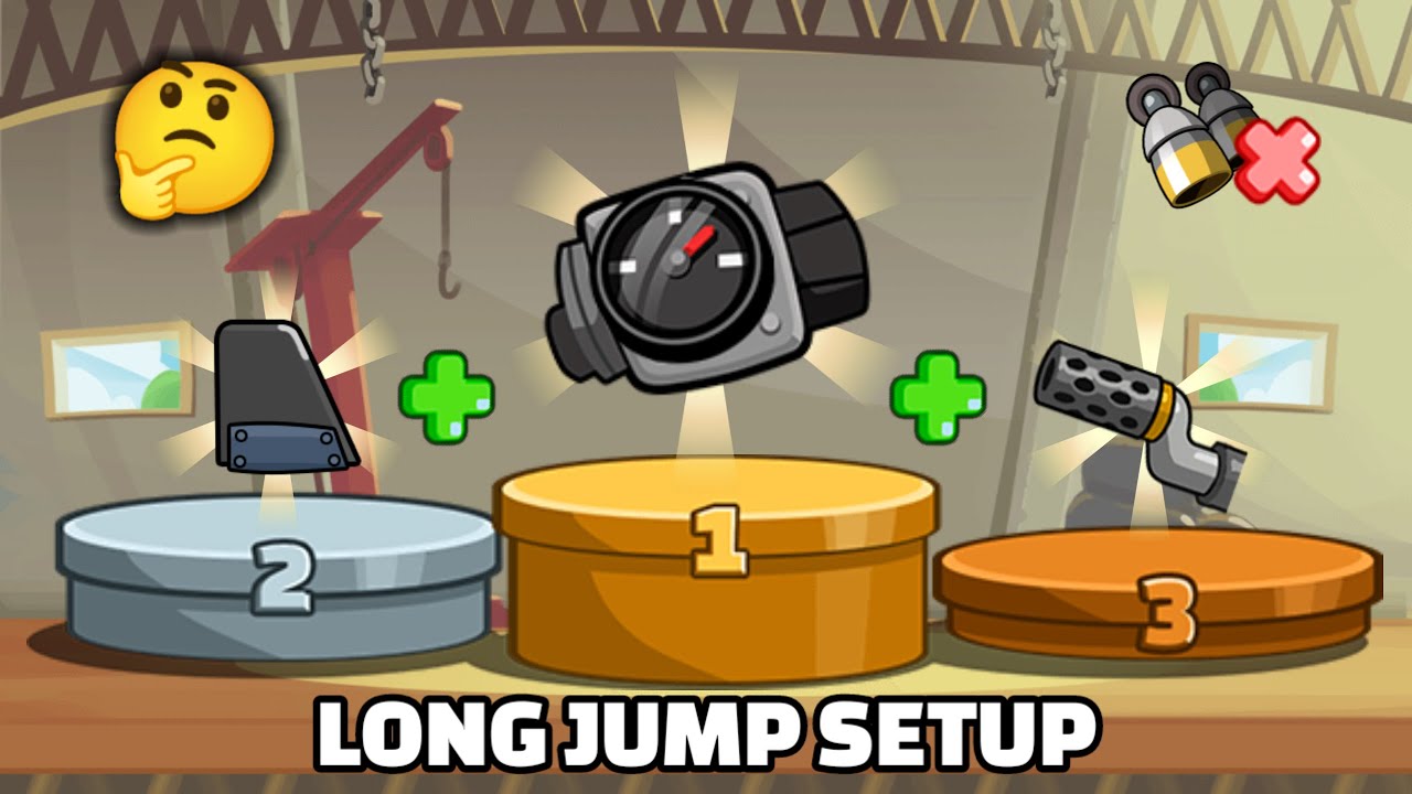ALL VEHICLES FUME BOOST LONG JUMP TEST 🤯 Hill Climb Racing 2