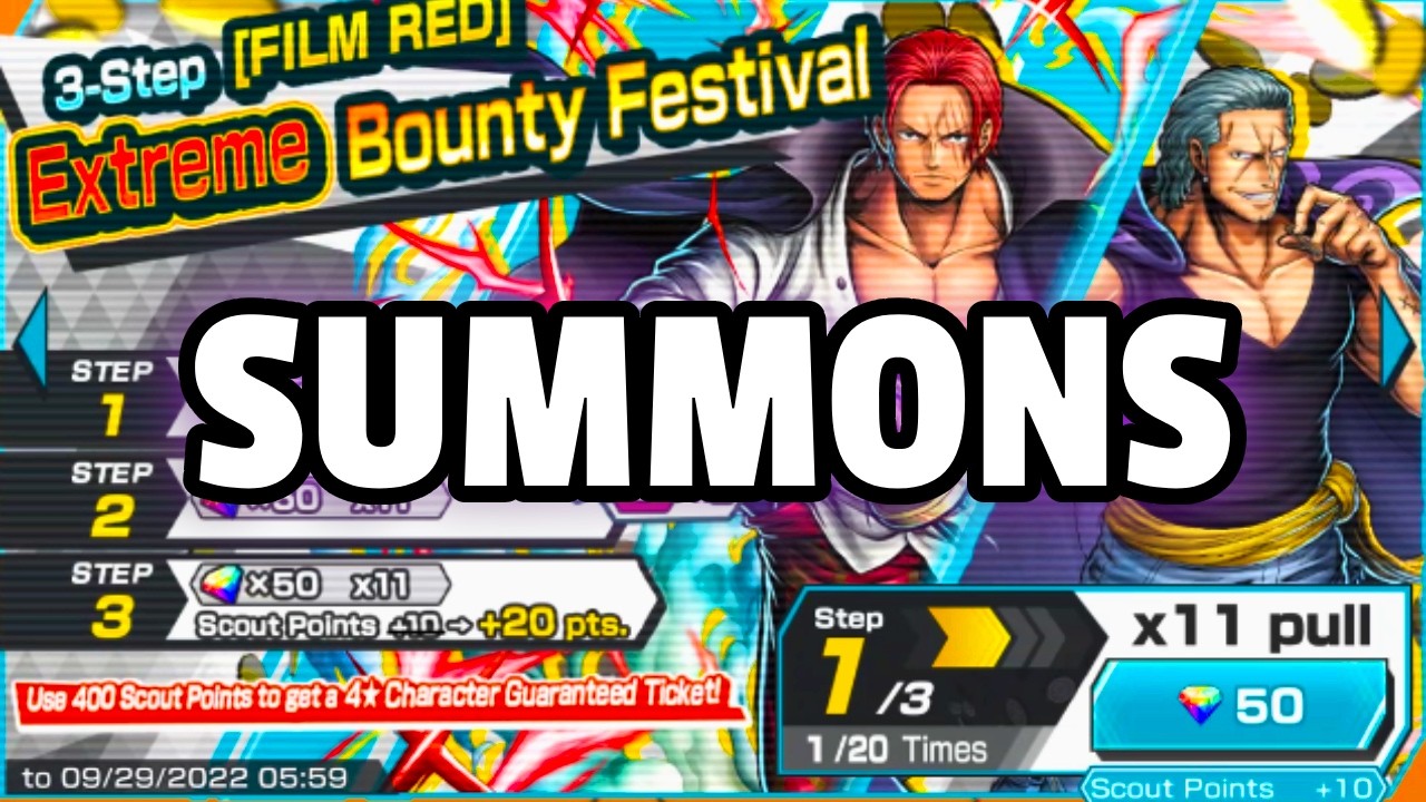Film Red Shanks Summons (Ancient Footage) - One Piece Bounty Rush