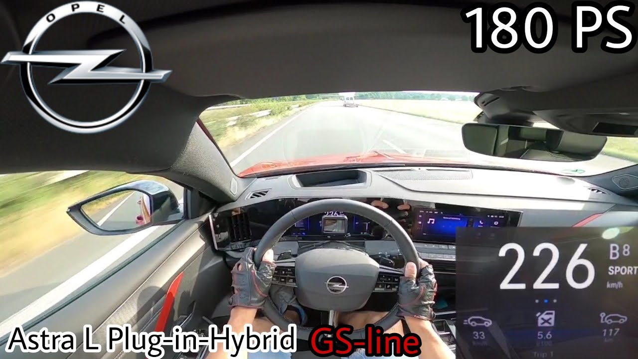 2022 Opel Astra (L) 1.6 Plug-in-Hybrid (180 PS) POV Testdrive AUTOBAHN Beschleunigung & Speed