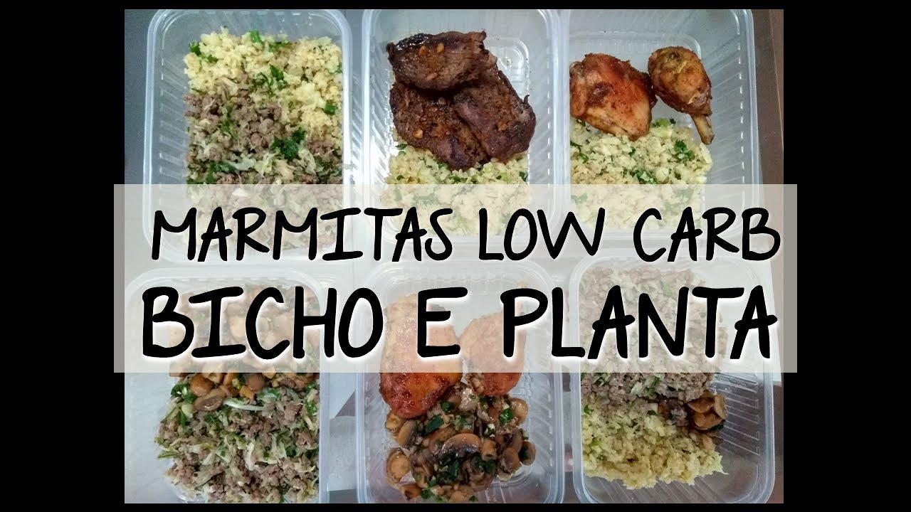 MARMITAS LOW CARB - DIETA BICHO E PLANTA