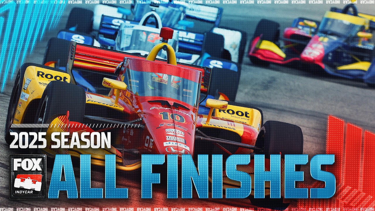 All finishes from the 2025 INDYCAR season 🏎️
