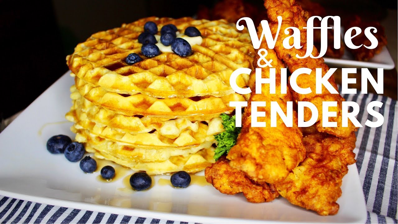 Waffles and Chicken tenders recipe|step by step tutorial|easy recipe|Waffles|chicken tenders