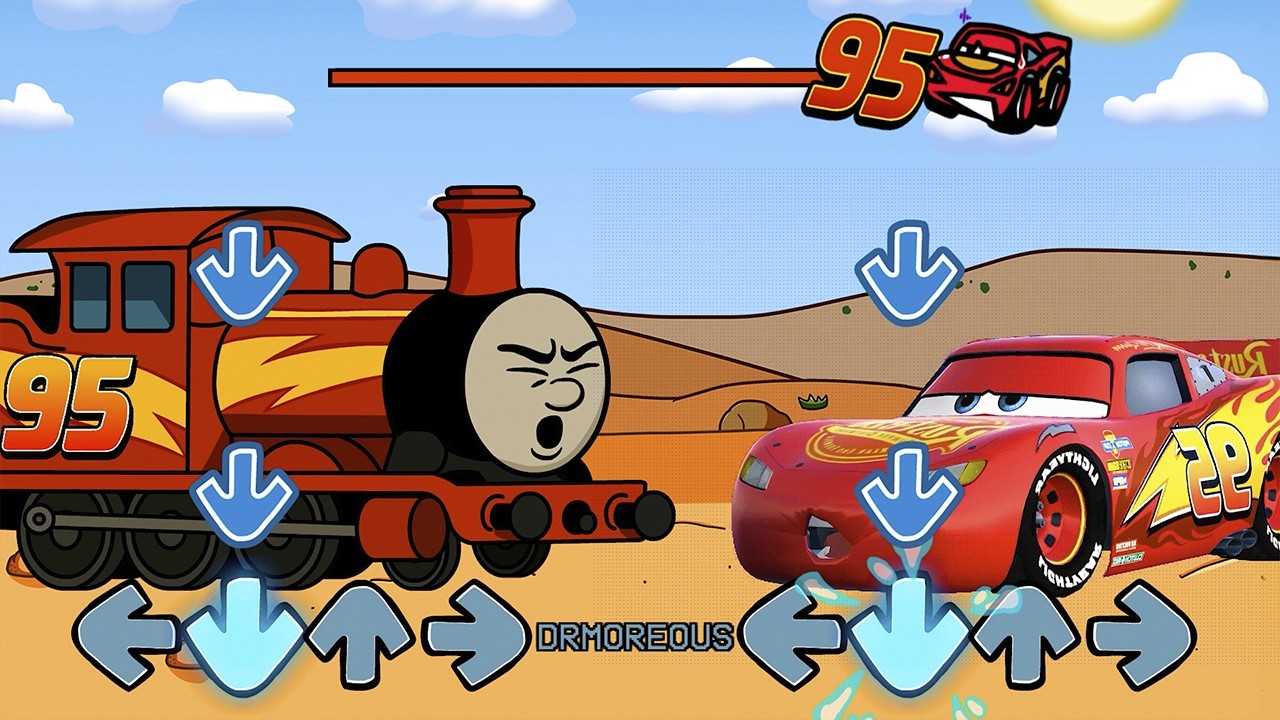 FNF McQueen but he is Train & Mater VS ALL Pibby McQueen (Sliced) - Friday Night Funkin'