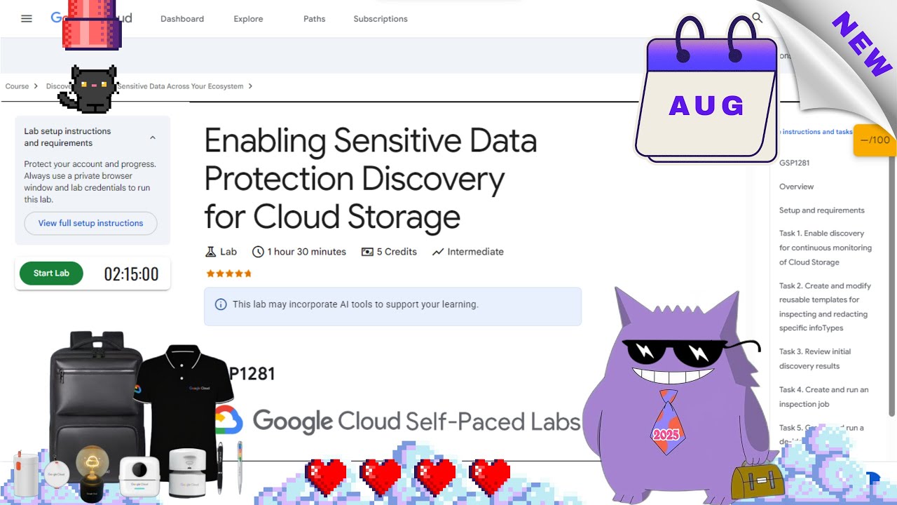 Enabling Sensitive Data Protection Discovery for Cloud Storage| #2025 | #GSP1281|#qwiklabs|#Solution