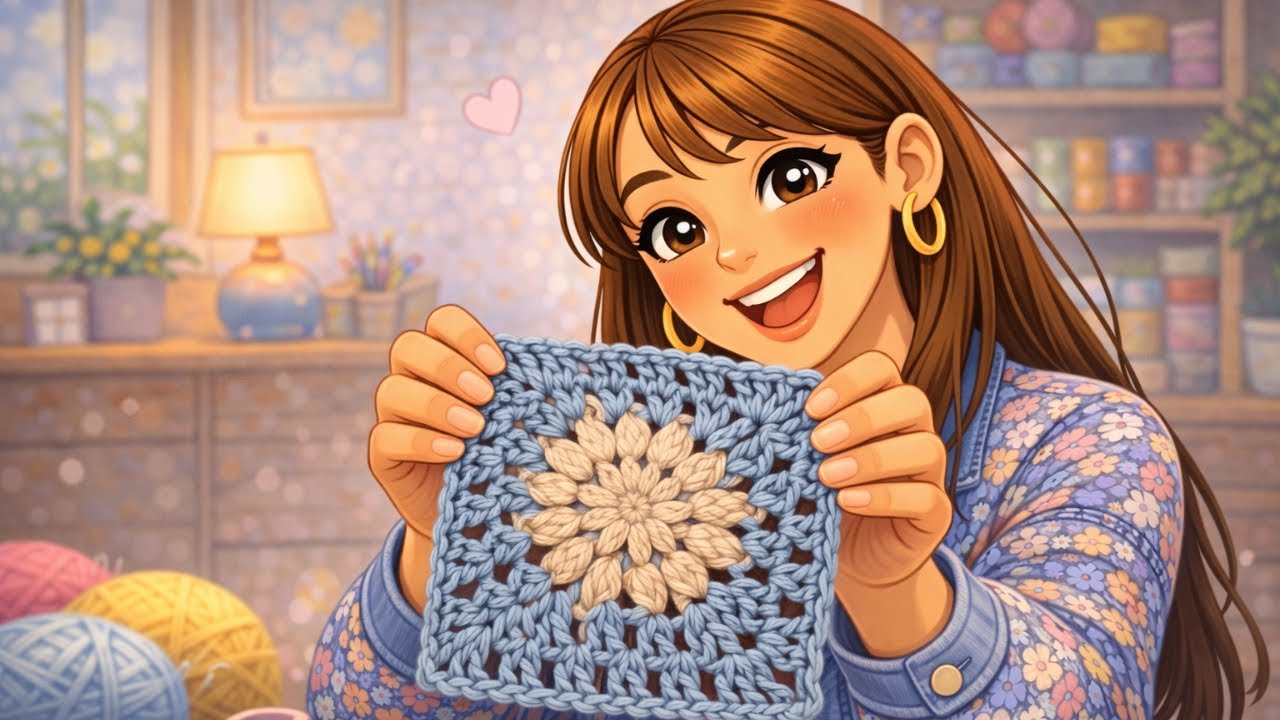 Cómo hacer tu primer granny a crochet (para principiantes)