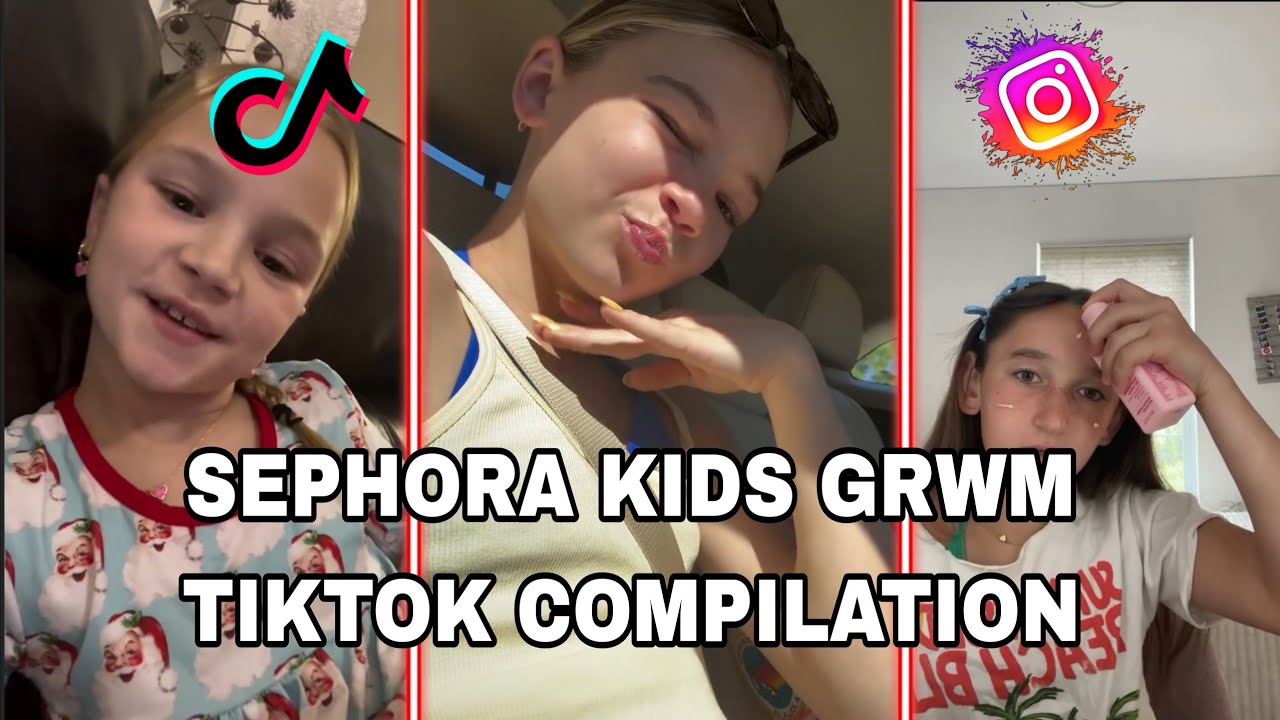 💄 «Подборка Sephora Kids GRUM TikTok 💕 Вирусные моменты макияжа и ухода за кожей»