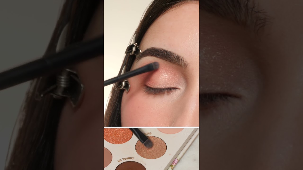 Soft Peachy Subtle Eyeshadow Tutorial Easy to apply #eyeshadow #eyemakeup #pastel