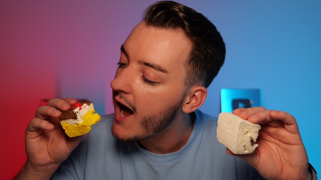 ASMR Trying Gourmet Marshmallows!