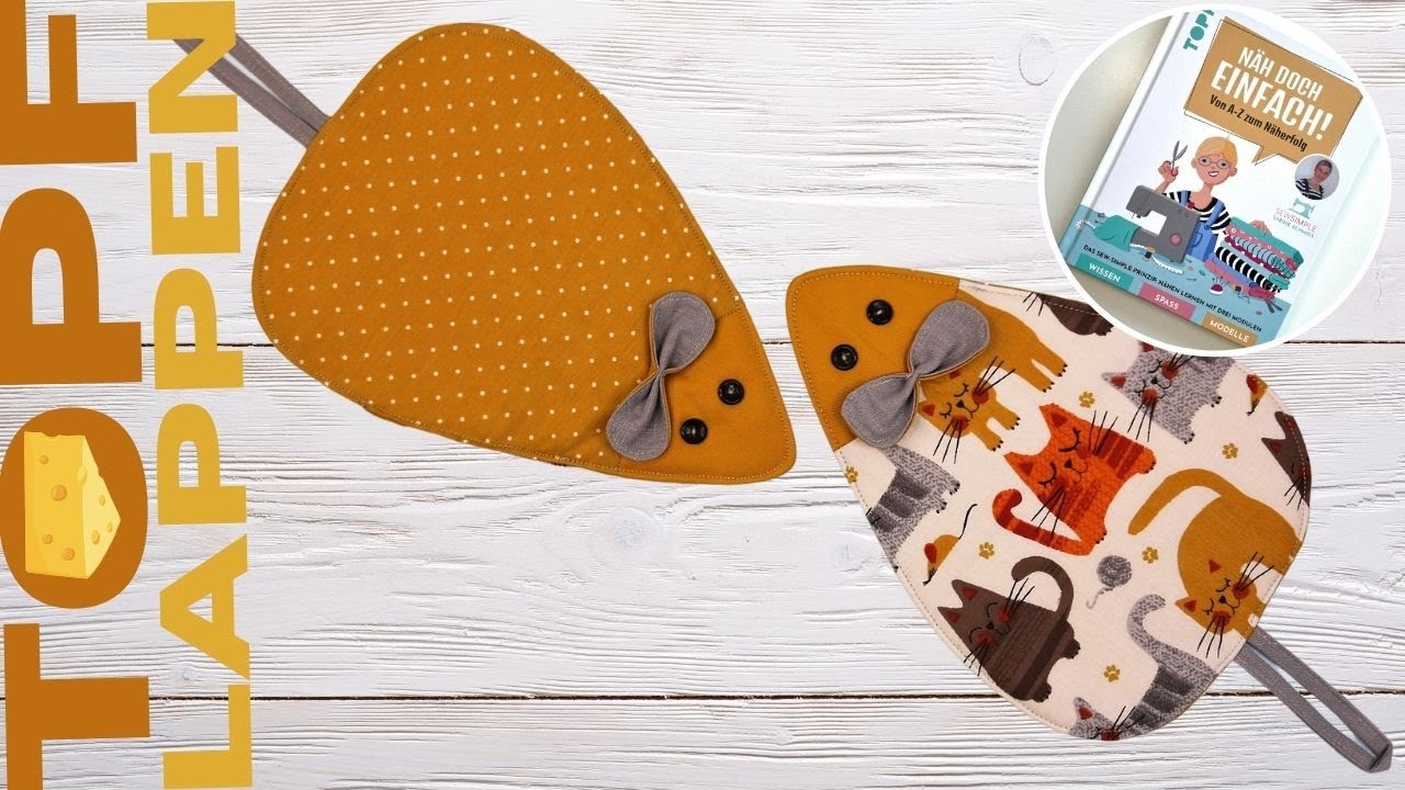 Mäusetopflappen nähen: Zum Abschlecken süß und super einfach!