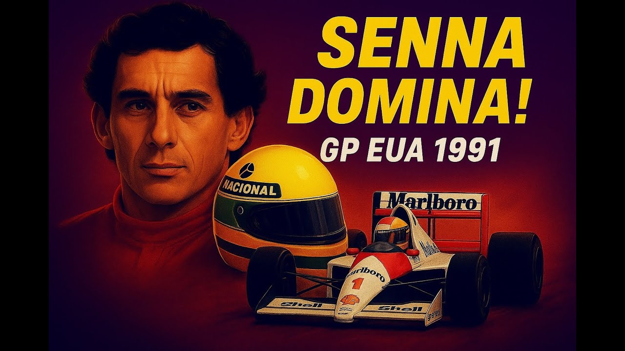 [78] SENNA! GP dos EUA 1991  Corrida Completa!