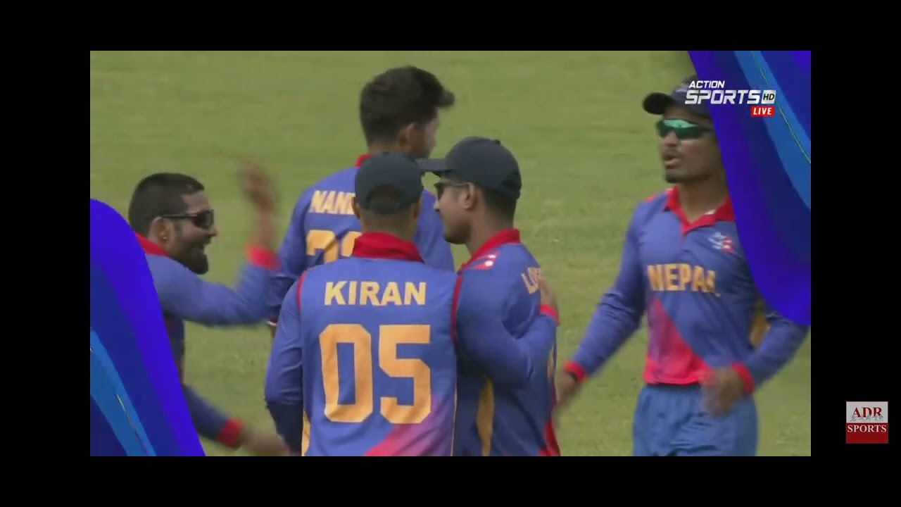 Nandan Yadav&acute;s 1st wicket: Nepal against Netherlands