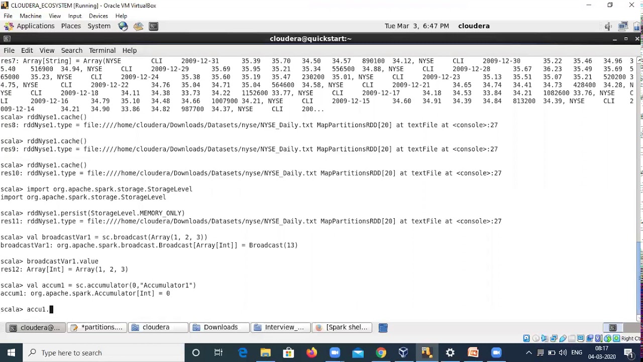 Apache Spark Shared variables (Broadcast and accumulator)